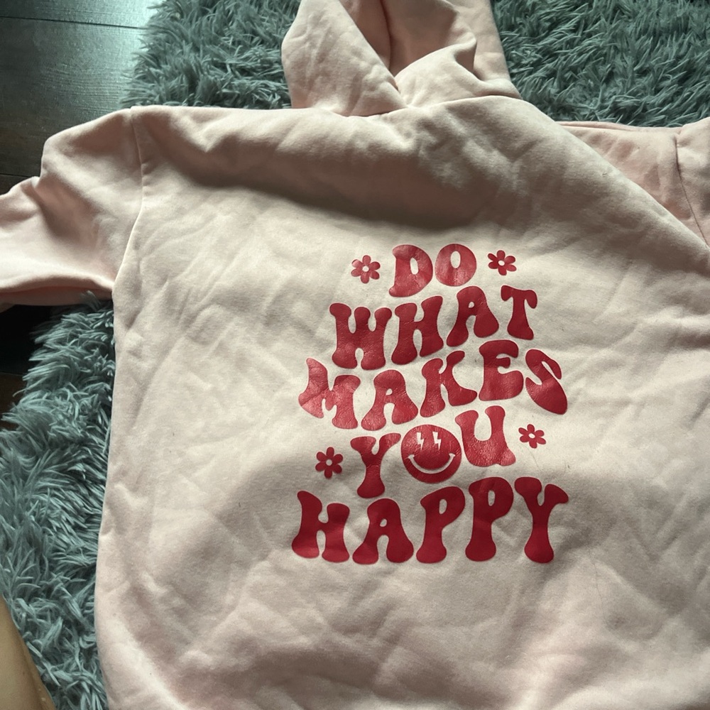 SHEIN Pink and Red Sweatshirt Hoodie